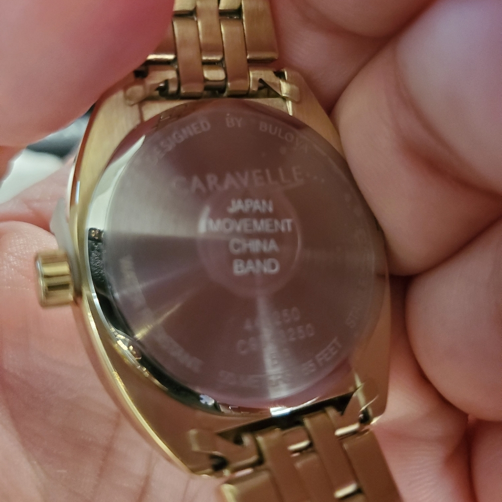 CARAVELLE BY BULOVA RETRO GOLD DIAMOND WATCH - Picture 9 of 10